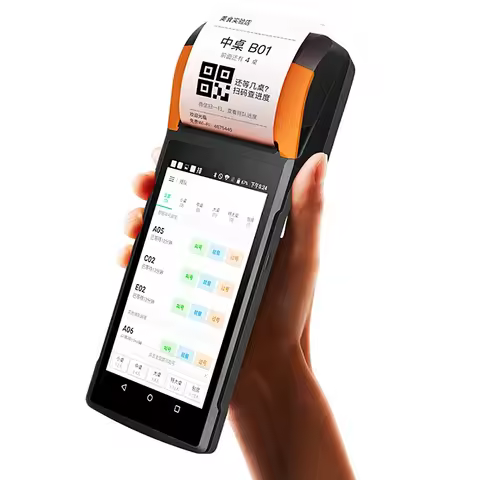 Pos Systems Cash Register Sunmi V2s 4G Scan Touch Screen Handheld Smart Android12 Pos Terminal 58mm 