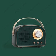 Retro Bluetooth Speaker Wireless Mini Radio FM Portable Microphone Premium Matte Stereo MP3 USB Musi