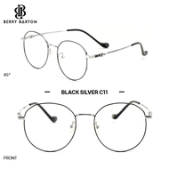 Berrybarton - Kacamata Frame Bulat Bahan Metal Anti Blueray Terbaru 1917