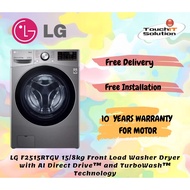LG F2721HTWV 21/12kg Front Load Smart Washing Machine with 6 Motion Inverter Direct Drive