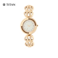 Titan White Dial Metal Strap Women's Watch 2502WM01