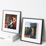 Aluminum Alloy Picture Frame Square Photo Frame Wall-Mounted Picture Frame Mounted 30x30 Calligraphy