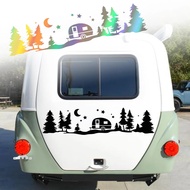 Car Mountain Graphics Stickers For Motorhome Horsebox Caravan Rv Camper Van Body Decor Vinyl Decals 