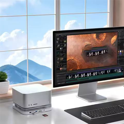 Type C Docking Station With USB C Hub Hard Drive Enclosure NVME M. 2 SSD Case 4K M1 M2 For Mac Mini/