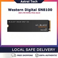 【Ready Stock】Western Digital SN8100 Internal SSD 2TB NVMe PCIe Gen5 (Read Up to 14,900MB/s Writing, 
