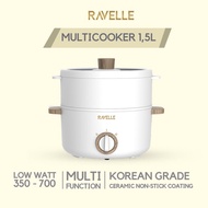 Ravelle Multicooker Electric Pot 1.5 Liter 1.5 L 1.5L - Portable Electric Pot OFFICIAL WARRANTY