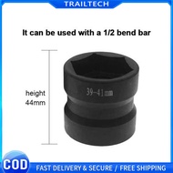 Heavy-duty Torque drive socket 39x41mm and 3 inches extension set 1/2 drive