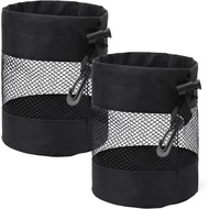 2 Keping Beg Simpanan Bola Golf, Beg Bola Golf Jaring Nilon, Beg Poket Golf Tali Serut, Penyusun Beg