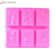 [Eco Kitchen] 1pc Honey Bee Silicone Soap Mold diy Handmade Craft 3d Soap Mold [New]