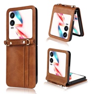 For Infinix Zero Flip 2024 protective case for Infinix Zero Flip messenger bag one-piece lanyard lea