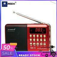 UBeststore K11 FM Rechargeable Mini Portable Radio Handheld Digital FM USB TF MP3 Player Speaker