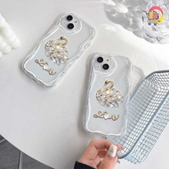 GC113 Melting Clear Diamond Swan Blink Love Softcase / Casing hp For XIAOMI REDMI A5 14T PRO 14C 8 8