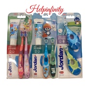 JORDAN Kids Toothbrush Step 1 (0-2 years old) / Step 2 (3-5 years old) / Step 3 (6-9 years) / Buddy 