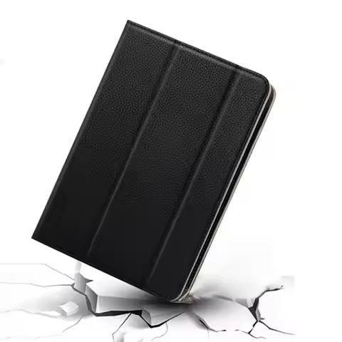 7 Inch E-Reader Case Tri-Folded Magnetic Protective Cover Shockproof Leather Back Shell for Onyx BOO