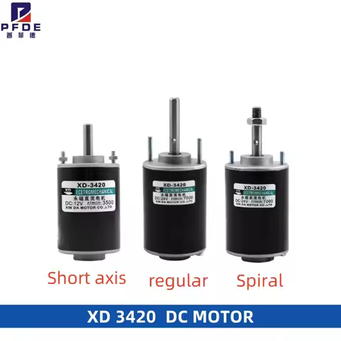 NEW High Torque DC Motor 12V/24V Permanent Magnet Motor Mini DC Motor DIY Generator Motor CW/CCW XD-