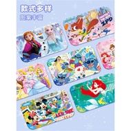 （好物優選） Frozen And Zootopia Cartoon Puzzle 66 Pieces Paper Puzzle Educational Toys for Children Brain
