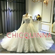 PRE ORDER gaun pengantin cantik wedding dress VVIP PUTIH NEW design