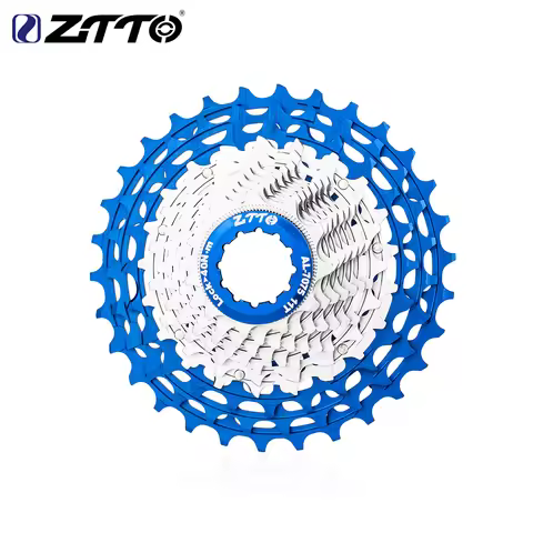 ZTTO Ultralight Road Bike Cassette 11 12 Speed 11-28/30/32/34/36T HG Freewheel ULT Blue-silver Grave