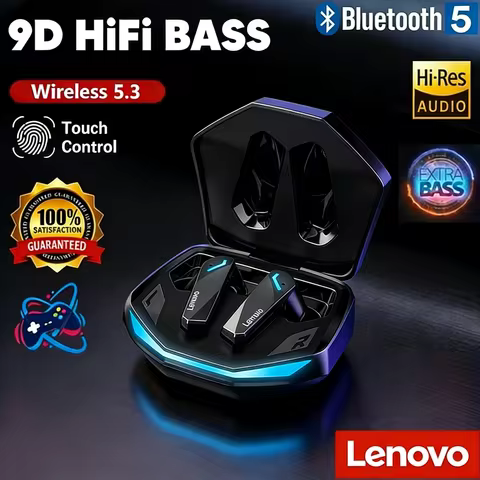 Lenovo GM2 Pro TWS Wireless HIFI Stereo Headset Low Latency Headphones Gaming Music Dual Mode Earbud