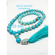 tasbih & gelang batu pirus persia sepaket