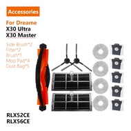 rongyiec For Dreame Robot Vacuum X30 Ultra/X30 Master Accessories RLX52CE/RLX56CE Brush/ Brush Cover