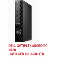 New Optiplex 7020 Plus Desktops - Micro Form Factor - 14th Gen Intel Processor i5-14500T, 16gb ram d