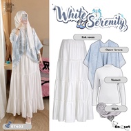 TrendyOneset Wanita for weddings, Eid, hangouts - Outer Anwen + Layered skirt + Mnaset = Pashmina Je