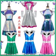 Kids F uturistic AI Robot Costume  Technology Inspired Outfit for Stage & Dance Performance