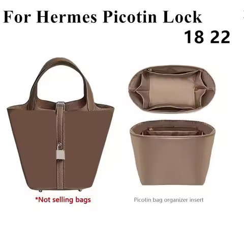 Bag organizer insert For Hermes Picotin Lock 18 22 nylon material super strong fit bag support handb