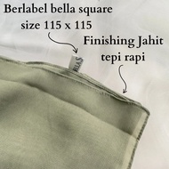 Bella Square Polycotton 115 X 115 Premium Small Edge Sewing 78 Colors Square Hijab