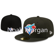 cap cap cap ใหม่ หมวกกีฬา ปักลาย Toronto Blue Jays Full Cap MLB 59FIFTY สไตล์ฮิปฮอป สําหรับผู้ชาย ผู้หญิง