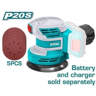 TOTAL เครื่องขัดกระดาษทราย กลม 5 นิ้ว แบตเตอรี่ ไร้สาย 20 โวลท์ รุ่น TROSLI2001 [แถมฟรี กระดาษทราย 5