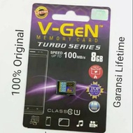 V-GEN 8GB Class 10 Speed Series Memory Card up to 100MB/s