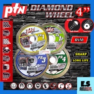 PTN 4" DIAMOND CUTTING DISC/WHEEL RIM PREMIUM QUALITY [PR1/PR1P/PR3/PR4] for tiles, marble, quartz, 