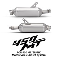For 450MT 450SR 450NK motorcycle exhaust systems stainless steel mid-link pipe Exhaust DB Killer muf