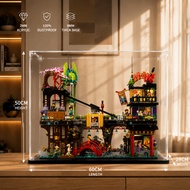 Custom Size Acrylic Display Case Dustproof Showcase for LEGO 71799 NINJAGO City Markets