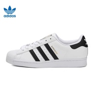 【100% Genuine】Adidas Clover originals Superstar White black Men and women shoes Casual sports shoes