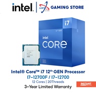 INTEL Core I7-12700F / I7-12700 3.1GHz 25MB LGA1700 PROCESSOR