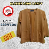 Blazer cardigan All size korean style/outer long cardigan/blazer scuba/Women's Top