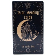 Meaningful tarot card game, 10.6cm, 78 cards, english tabletop game tlp10