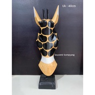 ZEBRA STAND DECORATION 40 CM WALL DECORATION/ HOME DECORATION