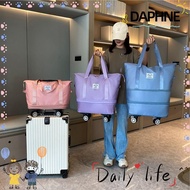 DAPHNE Duffle Pack, Expandable Rolling Handbag, Multiple Pocket Foldable with Wheels Luggage Shoulder Bags