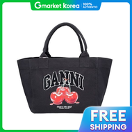 Ganni Cherry Print Medium Womens Tote Bag