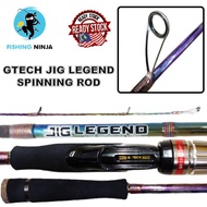 [HOT SALE] GTECH JIG LEGEND FREE GIFT JIG Salt Water Spinning Bottom Jigging Rod  Ready Stock Ship Same Day NDS-20014