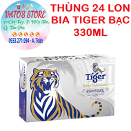 Bia crystal TIGER bạc lon 330ml