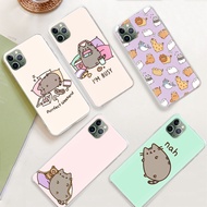 Ty74 Pusheen cat Cover iPhone 11 12 Mini X XS XR Pro Max Transparent Case