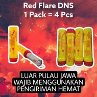 Kembang Api Red Flare DNS - Red Hand Flare Marine Red Flare Signal
