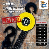 Stronger OSSEL Tackle 2 ton x 5 meter Chain Block 2 ton x 5 meter Chain Pulley