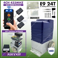 WIFI R3000 E9 24T L200 AC ( FULL SET W/O GEAR RACK ) （ 4CH 433Mhz  ) motor sliding autogate (1500KG)