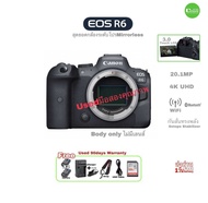 Canon EOS R6 Camera Mirrorless Full Frame 20.MP 4K FHD 120p กล้องดิจิตอลระดับโปร มิลเลอร์เลส WiFi Bl